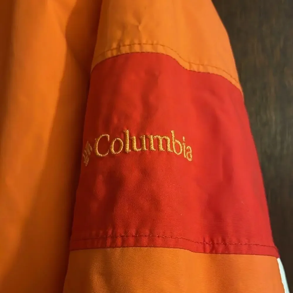 Columbia Brand Omni Shield Windbreaker Rain Jacket Women's Large Orange